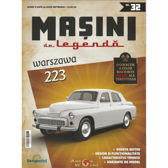 Macheta auto Warszawa 223, Nr.32, 1:43 Masini de Legenda DeAgostini