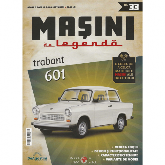 Macheta auto Trabant 601, Nr.33, 1:43 Masini de Legenda DeAgostini