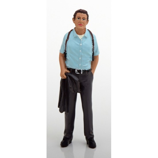 Figurina barbat detectiv, 1:18 American Diorama