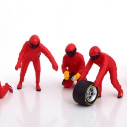 Figurina echipa F1 Ferrari Pit Crew Set 7 figurine, 1:43 American Diorama