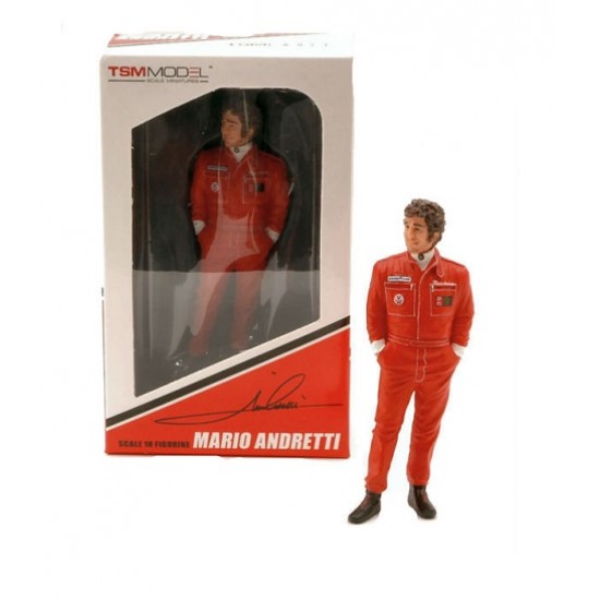 Figurina Mario Andretti, 1977 Team Lotus, 1:18 TSM