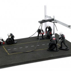 Accesorii: Diorama PitStop + 6 figurine, 1:43 Ixo