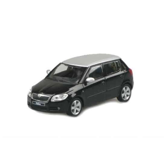 Macheta auto Skoda Fabia II negru 2006, 1:43 Abrex