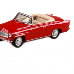 Macheta auto Skoda Felicia Roadster rosu inchis 1963, 1:43 Abrex