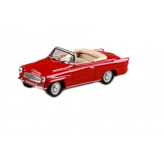 Macheta auto Skoda Felicia Roadster rosu inchis 1963, 1:43 Abrex