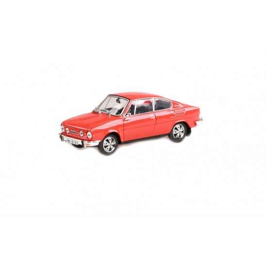Macheta auto Skoda 110R Coupe (1980) rosu, 1:43 Abrex