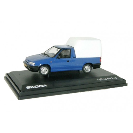 Macheta auto Skoda Felicia Pickup albastru 1996, 1:43 Abrex