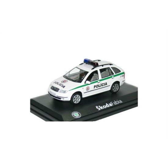 Macheta auto Skoda Fabia Combi 2000 Politie CR, 1:43 Abrex 