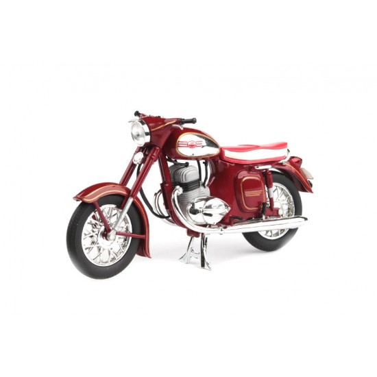Macheta motocicleta Jawa 350 Automatic 1966 visiniu, 1:18 Abrex