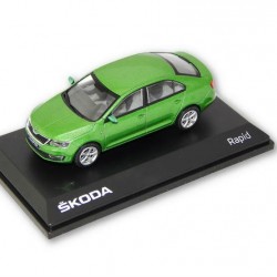 Macheta auto Skoda Rapid (2012) verde, 1:43 Abrex