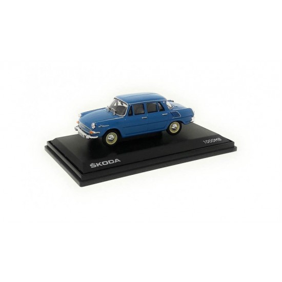 Macheta auto Skoda 1000MB (1964) albastru, 1:43 Abrex