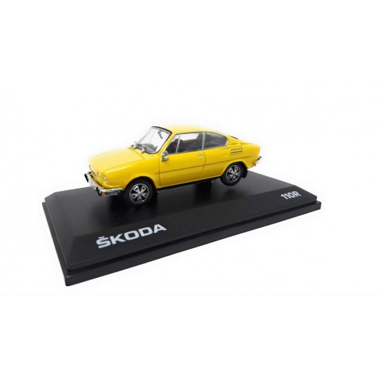 Macheta auto Skoda 110R Coupe (1980) galben, 1:43 Abrex