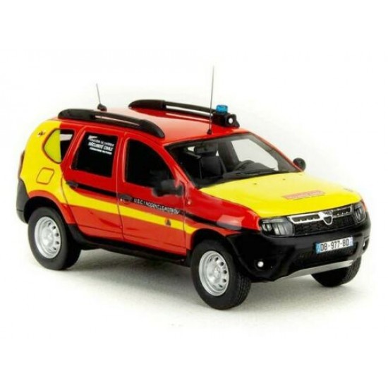 Macheta auto Dacia Duster Securite civile 28 LE 350 pcs, 1:43 Alarme