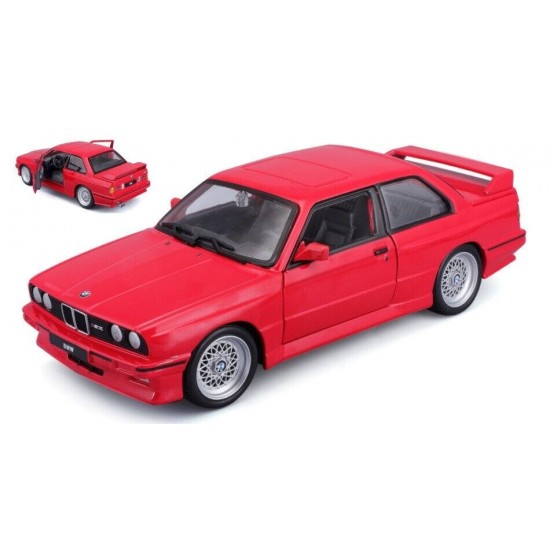 Macheta auto BMW E30 M3 seria 3 M3 1988 red, 1:24 BBurago