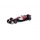 Macheta auto Alfa Romeo F1 C42 Team Orlen N24 Bahrain GP 2022 Guanyu Zhou cu vitrina si pilot, 1:43 Bburago Signature
