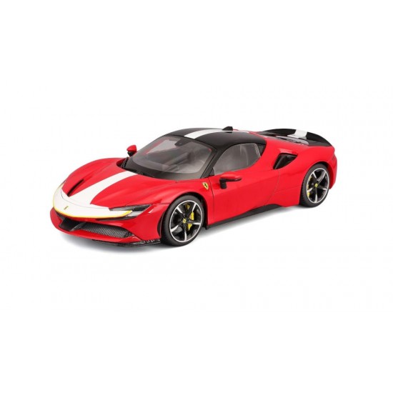 Macheta auto Ferrari SF90 Stradale Hybrid 1000hp Assetto Fiorano 2019, 1:18 Bburago Signature