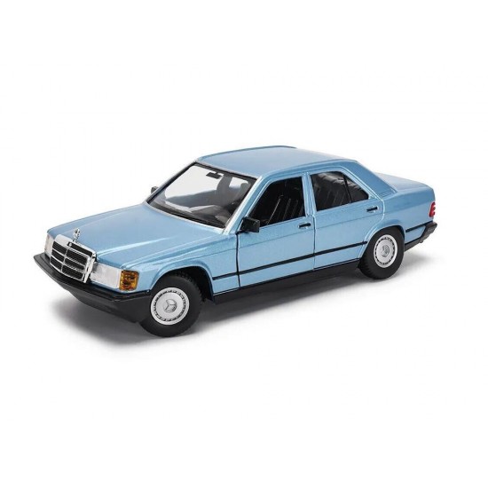 Macheta auto Mercedes-Benz 190E blue 1984, 1:24 Bburago