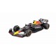 Macheta auto Honda F1 Red Bull Racing RB18 N1 2022 Max Verstappen cu vitrina si pilot, 1:24 Bburago Signature