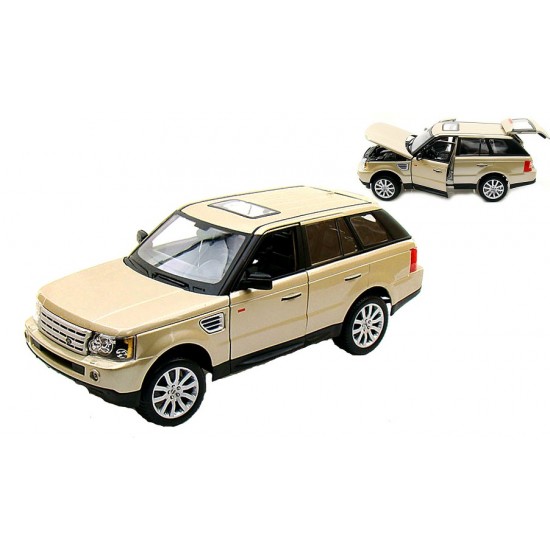 Macheta auto Land Rover Range Rover gold, 1:18 Bburago