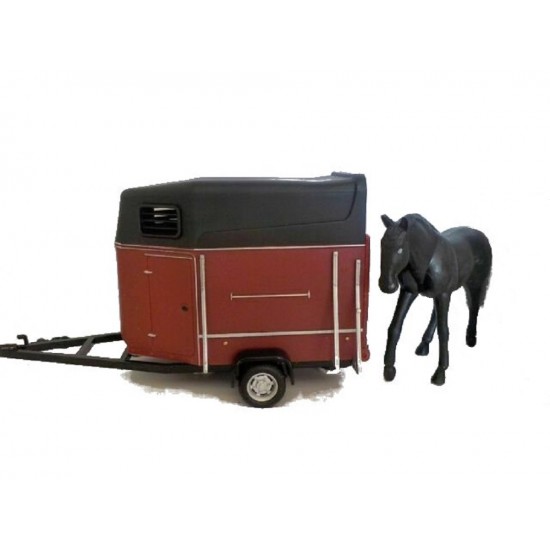 Macheta auto Rulota Horse & Horsebox Trailer, 1:43 Cararama