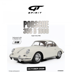 Macheta auto Porsche 356 B, 1600 Super Ivory, 1962, GTS802501, 1:8, GT Spirit
