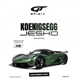 PRECOMANDA : Macheta auto Koenigsegg Jesko, Pearl green, 2024, GTS801302, 1:8, GT Spirit