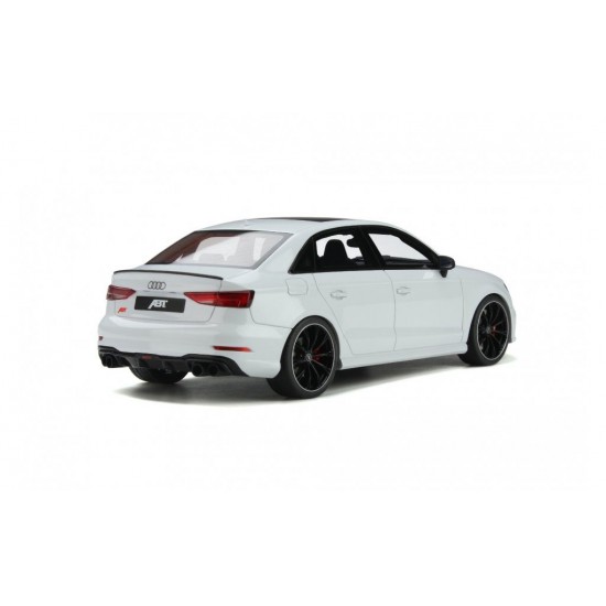 Macheta auto Audi RS3 ABT Sedan alb, LE 999 pcs, 1:18 GT Spirit