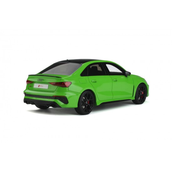 Macheta auto Audi RS3 sedan 2021 verde GT414, 1:18 GT Spirit