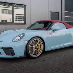 Macheta auto Porsche 911 (991.2) Seedster 2019 blue GT408, 1:18 GT Spirit