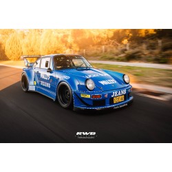 Macheta auto Porsche RWB Osho Arrow blue GT448, 1:18 GT Spirit