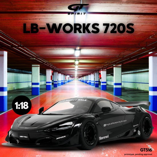 Macheta auto McLaren LB-Works 720S, GT516, 1:18, GT Spirit