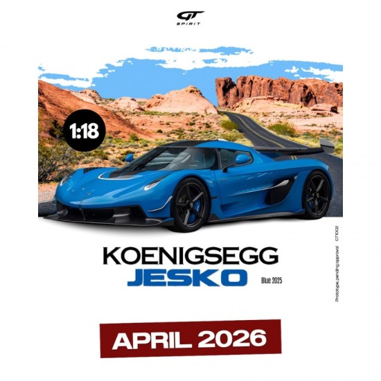 Macheta auto Koenigsegg Jesko, Blue, 2025, 1:18, GT1002,GT Spirit