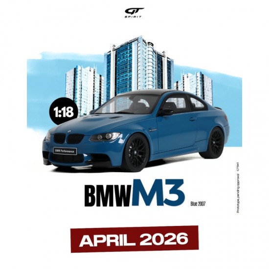 Macheta auto BMW M3, Blue, 2007, 1:18, GT941, GT Spirit