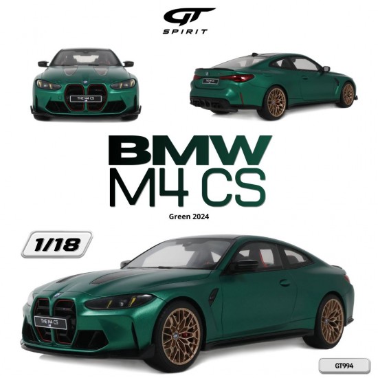 Macheta auto BMW M4 CS, Green, 2024, GT994, 1:18, GT Spirit