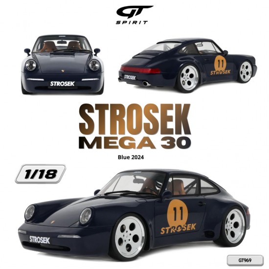 Macheta auto Strosek Mega 30, Blue, 2024, GT969, 1:18, GT Spirit