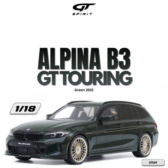 Macheta auto BMW Alpina B3 GT Touring, Green, 2025, GT549, 1:18, GT Spirit