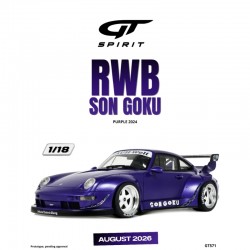 Macheta auto RWB San Goku Purple, 2024, GT571, 1:18, GT Spirit