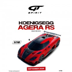 PRECOMANDA : Macheta auto Koenigsegg Agera RS, Draco Red, 2016, GT980, 1:18, GT Spirit