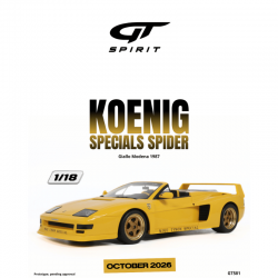PRECOMANDA : Macheta auto Koenig Specials Spider, Giallo Modena, 1987, GT581, 1:18, GT Spirit