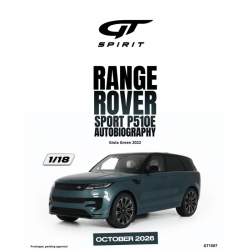 PRECOMANDA : Macheta auto Range Rover Sport P510E Autobiography, Giola Green, 2022, GT1007, 1:18, GT Spirit