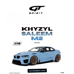PRECOMANDA : Macheta auto Khyzyl Saleem M2, Blue, 2025, GT590, 1:18, GT Spirit
