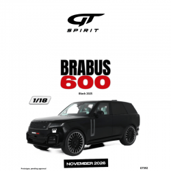 PRECOMANDA : Macheta auto Brabus 600, Black, 2025, GT592, 1:18, GT Spirit