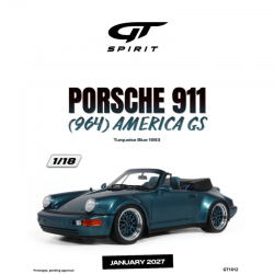 PRECOMANDA : Macheta auto Porsche 911 (964), America GS, Turquoise Blue, Blue, 1993, GT1012, 1:18, GT Spirit