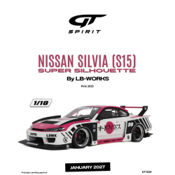 PRECOMANDA : Macheta auto Nissan Silvia (S15) Super Silhouette By LB-WORKS, Pink, 2025, GT1029, 1:18, GT Spirit