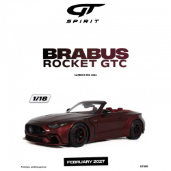 PRECOMANDA : Macheta auto Brabus Rocket, GTC, Carbon Red, 2026, GT600, 1:18, GT Spirit