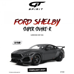 PRECOMANDA : Macheta auto Ford Shelby Super Snake-R, Carbonized Grey, 2026, GT1020, 1:18, GT Spirit
