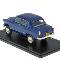 Macheta auto Moskvitch 410 4x4 sedan 1957 albastra, 1:24 Colectia Automobile de Neuitat – World – Hachette