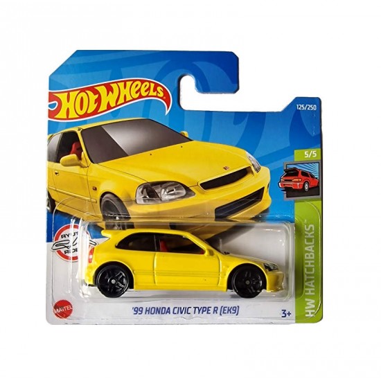 HW Macheta Honda Civic Type R ‘99 ML2022 125/250, 1:64 Hot Wheels