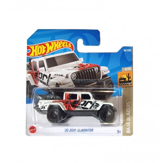 HW Macheta Jeep Gladiator ‘20 3rd ML2022 26/250, 1:64 Hot Wheels