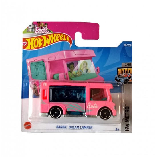 HW Macheta Barbie Dream Camper ML2022 56/250, 1:64 Hot Wheels